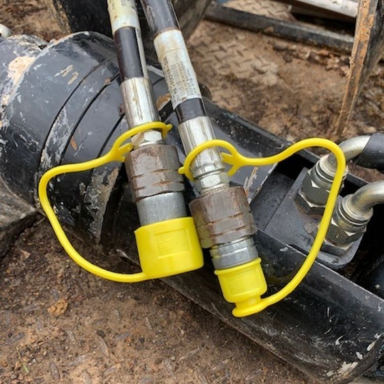 DiggerLid hydraulic coupling cap set - Digger Lid