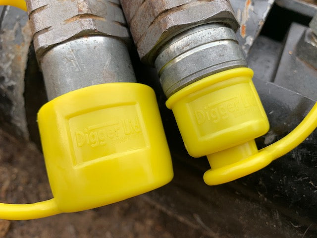DiggerLid hydraulic coupling cap set - Digger Lid